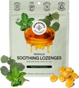 养蜂人自然苏打Mint Eucalyptus Cough Drops,与维生素D,锌和Propolis,冷却和喉咙苏打Lozenges,14 Ct