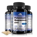 镁钾补充1000mg, 锌镁钾 氨酸辅酶 骨,心,肌肉和神经健康,Non-GMO, Vegan, (120 Capsules)