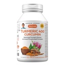 AndreW Lessman Turmeric 400mg - 120 Capsules - 95% Curcuminoids 用作磷脂复合物,用于优化惠益和吸收,高概率标准化提取,小易于吞咽 Capsules