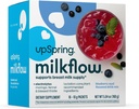 UpSpring 牛奶流 电解质 母乳喂养补充品 饮用 Mix Fenugreek-Free, Moringa & Blueberry Acai Flavor, 支持母乳供应和恢复电解质的哺乳补充品, 16 Mixs