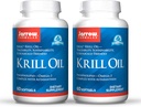 Jarrow Formats Krill Oil - 60 Softgels - 磷脂 Omega-3 配有 Astaxanthin 的复合体 - 可能支持 Lipid 管理,脑功能和代谢 - 30 services