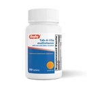 Rugby Tab-A-Vite 多维特敏与铁和Beta-Carotene - 成年人的日常多维特敏,支持整体健康,多矿补充品-100块