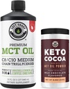 左岸性能 100% 椰子 MCT 石油液体, 32oz + Keto Coco 饮料 混合, 8.5oz