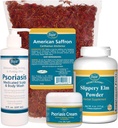 Psoriasis Care Kit - 包括美国红花茶,Slippery Elm Bark粉,Psoriasis Scalp和身体洗涤,以及Psoriasis Cream. 4 John Pagano博士在《治愈Psorias》中推荐的项目