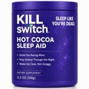 Killswitch 成人睡眠援助 — Fall Asleep Fast & Wake 刷新,无糖热巧克力补充剂 — Magnesium, Tart Cherry, L-Thenine & More for Restful Sleep, 30 services, Made in USA