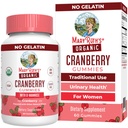 MaryRuth 有机Cranberry Gummys – 500 mg 补充 女性尿道切除术 – 与 D Mannose – 传统用途 – USDA 有机 – Vegan – 非 GMO – 30 服务