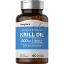 Piping Rock Krill Oil 1000 mg Softgels → 60 Count → Omega 3, EPA, DHA → 非GMO, Gluten Free