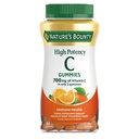 大自然的丰厚的维生素C Gummys 700mg,高潜力的维生素C Chewable Gummys for adderns, Immune 支助补编,饮食补编,Orange Flavor, 60 Ct