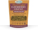 长生莓 Aronia Berry Syrup Kit -- -- 长生莓、Aronia Berries、Rosiships、Ginger、Echinacea、Cinnamon和Cloves,制造了32oz的Syrup、Brewing Bag。
