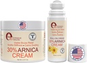 Arnica Cream & Arnica Gel Roll-On 2PK Brusing and Swelling, Soothe Sore Muscles & Joints with Vitamin K, 30% Arnica Montana, Hyaluronic Acid & L-Arginine 配音: 阿尼卡·蒙大拿, Hyaluronic Acid & L-Arginine 配音: 阿尼卡·克里姆和阿尔尼卡·格林(英语:Arnica Cream & Arnica Gel Roll-On 2PK 配音: Brusing and Swellinginging, Soothe Sore Muscles & 配音: 30% Arnica Montana, Hyaluronic Ac & L-Arginine