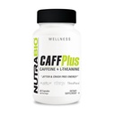 NutraBio CaffPlus, 双源咖啡因, 与Theanine合用健康能源促进器 - 60 蔬菜罐头