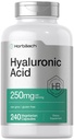 Horbäach Hyaluronic Acid Capsules → 250 mg → 240 Counter → N-GMO 和 Gluten 免费补充