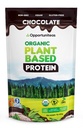 Opportuniteas 有机植物基蛋白粉,20g Vegan 蛋白质产自皮亚,南瓜,以及水稻,无糖,非GMO,无糖,巧克力,1磅