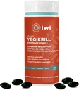 iwi Life Vegikrill Omega-3, 30 Softgels (30 services), Vegan, Plant-Based Algae Omega-3 with Astaxanthin, 整体-Body 辅助饮食补充, Krill & Fish Oil 替代品, 无鱼味余味