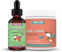 WONDER PAWS 牛奶 硝酸盐 + 皮肤 + 煤软肉 Chews - 用于狗肝和肾支持,解毒和皮肤 和 炭健康 - 牛奶 硝酸盐 2 Ounces - 皮肤 + 煤70 Chews