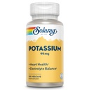 Solaray Potassium 99 mg - 电解质平衡公式 - 电解质、血管和心脏健康支持的钾补充物 - 60天钱背担保、实验室验证、100名服务员、100名蔬菜