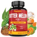 有机苦艾酒(Bitter Melon) Capsules - 结合 Neem, Fenugreek, Curcumin, Garlic & Papaya - 150 5个月计数 - 支持体,消化,皮肤,Immune和整体健康