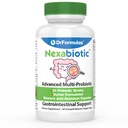 DrFormulas的男女最佳抗生素 | Nexabiotic 多抗生素与Saccharomyces Boulardii, 酸性乳胶杆菌, B. babris, Prebiotic 60 Counter Capsules (非珍珠)