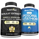 营养素 Premium Shilajit Capsules & Liposomal Glutathione 补充包: 高吸附性 Glutathione Liposomal & Shilajit Capsules for Men and Women - Liver, Detox, & Virtuality
