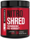 Jacked Factory NITRSURGE Shred Pre Workout Supplement - 能源助推器,即时强力增益器,尖锐聚焦器,强力泵 - Nitric Oxide Boster & PreWorkout Power - 30Sv,水果扑克