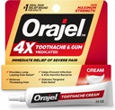 Orajel 4X for Toothache & Gum Pain: 重度奶油管0.33oz - 来自口服止痛药品牌