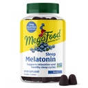 Megafood Melatonin Gummys - Melatonin – 每架服务帮助放松和失眠 – 成人睡眠 Gummys - Berry Flavor, Non-GMO, 认证 Vegan - 54 Counter (27架服务机)