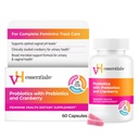 vH 具有先天性素的妇女的基本药物, Cranberry & Vitamin C - 60 Capsules (30天供应) - 妇女补充药物支持Gut平衡,女性健康和尿道切除术 妇女健康
