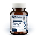 维生素D3 + K - 用于动脉健康、免疫支持、骨骼和心脏健康* - 含有MK-7(维生素K2)的维生素D - 非GMO - 不含Gluten - 60 Softgels - 5,000 IU