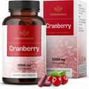 HERBAMAMA Cranberry Capsules - 30,000 mg Cranberry Powder for Urinary Tracts Support - Vegan, Non-GMO Bladder Support Support Suppless, 100 Caps (英语).