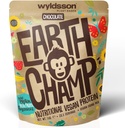 维根蛋白粉(1kg) - 28 services - EarthChamp by Wyldsson - 植物基巧克力蛋白粉摇晃 - 乳品自由 - 乳糖自由(Choc)
