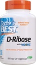 博士最佳D-Ribose,支持ATP能源生产,非GMO,Gluten Free,Soy Free,Vegan 120 Veggie Caps