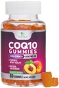 CoQ10 Gummys 100mg - 3X 强度,高吸收,心脏健康支持和能源生产的抗氧化剂补充,Ultra Coenzyme Q10 维生素,Coq 10 补充,Non-GMO - 60 CoQ10 Gummys