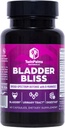 Bladder Bliss:高级Cranberry补充剂和D-Mannose公式,用于妇女尿道切除手术、非GMO、无Gluten、Vegan Capsules、快速救援和UTI预防、Bladder支助,60Ct