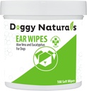 Aloe和Eucalyptus的狗耳清洁擦拭剂(100个计数器) - Otic Cleanser for Dogs (Made in U.S.A) (100ct wips with Aloe & Eucalyptus)