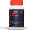 Ro hair Support Support for Men QQ 配有 Saw Palmetto, Zinc, 和 Biotin 帮助支持和 Nourish hair 30天供应(90 Capsules)