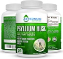 Aeternum Psyllium Husk Caps America Made - Premium all Natural Fiber 补充 - 240 胡斯克粉末 Capsules 725 Mg / service,支持健康消化系统 - 所有天然100%可溶性