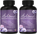Avlimil-Hormone 平衡与更年期 – 免于摩擦、热闪光、夜汗和刺激 - 伊索夫拉沃内斯、黑科霍什、拉斯贝里、瓦莱里安、塞奇、红克洛弗、莱蒙巴尔姆 - 2个月