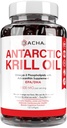南极磷虾油增油软胶1500毫克,配天然Omega-3、Astaxanthin和磷脂120软胶、180mg EPA和120mg DHA用于Imune、记忆支持、心脏健康非GMO