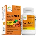 Terry自然 CuraMed 500mg - 脑和免疫健康支持的抗氧化剂补充剂 - 配有 Curcumin & Turmeric 基本油 - 草肝支持 - 60软胶