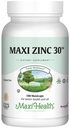 锌补充剂 – 锌30 mg 配Enzymax – 最高概率免疫支持 – Chelated Zinc Glycnit Capsules – 成人的锌维生素 – Kosher – 100 Count