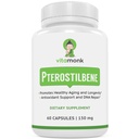 VitaMonk Pterostilbene 150mg Capsules 无人工填充器 - 豆免费跨Pterostilbene 补充剂,促进健康老化和长寿 - 60 Veggie - Caps - 改进的Resveratrol