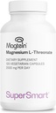 超级智能 - L- Threonate镁/天2000mg(Magtein) - 专利化和高度生物利用的镁/脱羧酸 - 记忆、脑健康与注意力 - QQ Non-GMO & Gluten Free - 120 植物卡普尔