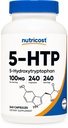 营养成本 5-HTP 100mg, 240 蔬菜 Capsules (5-Hydroxytryptophan) - 非 GMO & Gluten Free