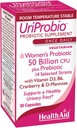 健康援助UriProbio – 50亿 CMU 妇女与预生、Cranberry、D-Mannose、维生素D3和B6的共生药 – 支持尿液结晶和消化性健康、酸和Bile Resistant, Vegan