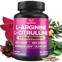 BMVINVOL L Arginine L Citrulline Supplement Plus Beet Root, Moringa, Olive, Red Pinach for Support Daily - 90 Capsules (原始内容存档于2019-03-03) (英语).