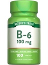 大自然的真理 B6 维生素 | 100mg | 100平板 | Vegan, Non-GMO & Gluten Free Supplement