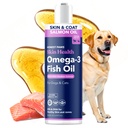 诚实的Paws 野生阿拉斯加沙门油换狗和猫 – Omega 3 鱼油补充品 皮肤,大衣,联合和心脏健康 – 自然,可持续来源,16 oz