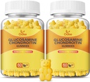 Vegan Glucosamine Chondroitin Gummys,《成人男女支助补编》,1 500mg 特强Glucosamine,配有Chondroitin MSM Turmeric 长老莓促进健康