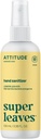 ATITUDE 手卫生喷雾器、EWG 验证、杀死Germs和细菌、Vegan和植物、成人和儿童安全、柠檬叶Scent、3.38 Fl Oz (Spray瓶)