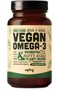 Vegan Omega 3 补充剂 - 基于植物的DHA & EPA 脂肪酸 - 不含Carageenan,鱼油的替代品,支持心,脑,联合健康 - 可持续源头藻类 - 60 软胶